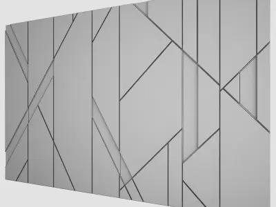 Wall Panel 6 3D model