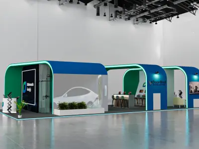 booth  3D model purchase