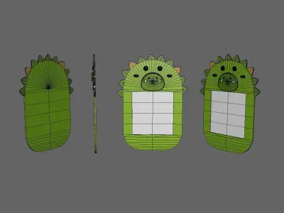 Dragon Frames Low-poly 3D model