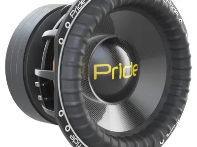 Powerful subwoofer Pride S5 15 3D model