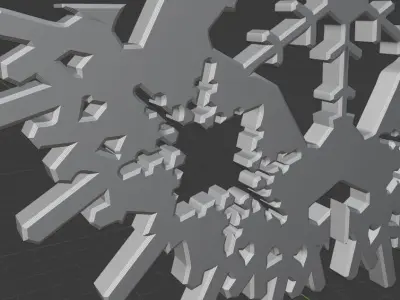 Decor Snowflake Design4  3D print model 3D print model