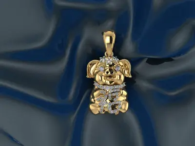 Chinese pig  Golden pig 3D print model by Rithy-Jewelry-design 3D print model