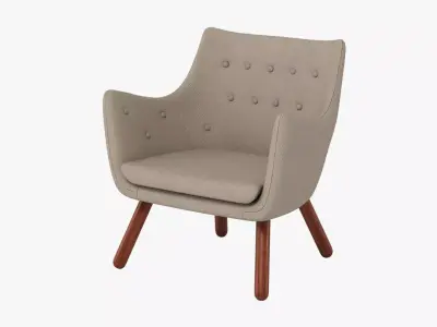 Finn Juhl Poet Chair 3D model