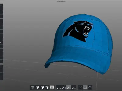 Panthers ball cap 3D model