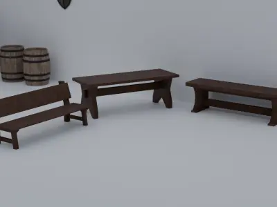 Medieval Pack Low-poly 3D model purchase