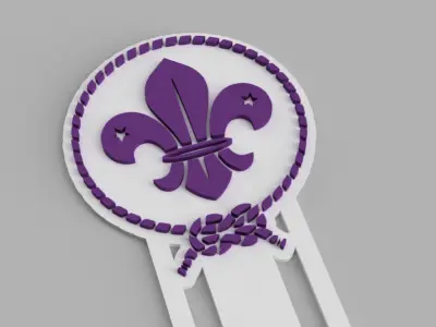 Fleur de Liz Organization of the Boy Scout Movement Bookmark Free 3D print model