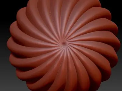 PILLAR SPIRAL CANDLE MOLD VERSION 2 3D print model