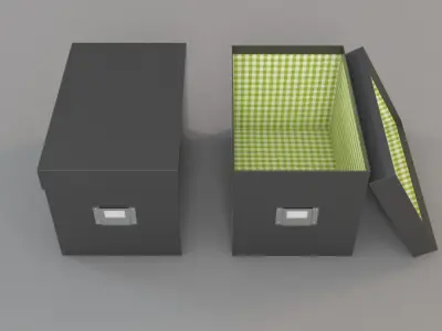 Stationery Storage Boxes 3D model