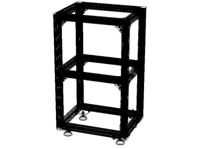 Aluminium Profile Framework WL45 3D model