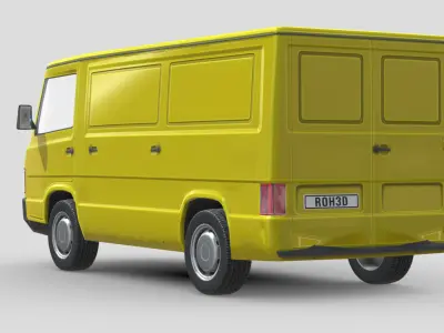 MercedesBenz MB100 1988 Low-poly 3D model