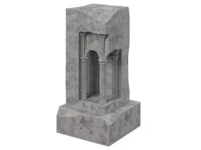 Architectural sculpture concrete 3D model