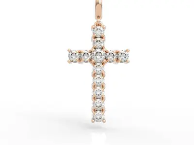 Diamond Cross Pendant 3D print model purchase