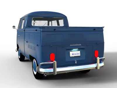 Volkswagen T1 Doka Blue Dream 3D print model