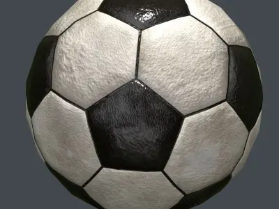 Soccer Ball Low Poly 3D model