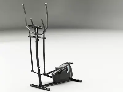Gym Elliptical Trainer Low-poly 3D model
