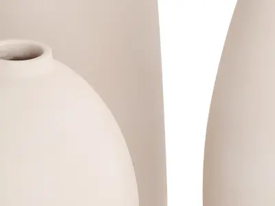 Nordic wind ceramic vase 3D model
