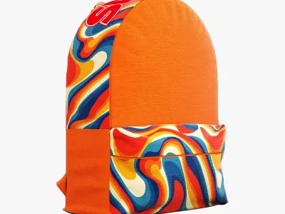 decorative set orange 3D model