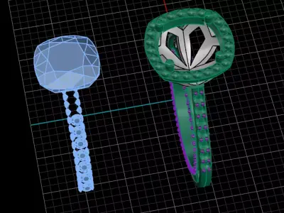 jewelry ring 333 Free 3D print model