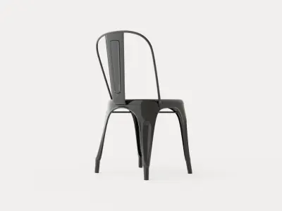 Amparo Chair Metal Low-poly 3D model