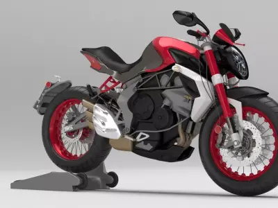 MV Agusta Brutale 3D Bike model 3D model