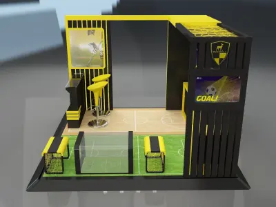 Booth Exhibition Stand a658a 3D model