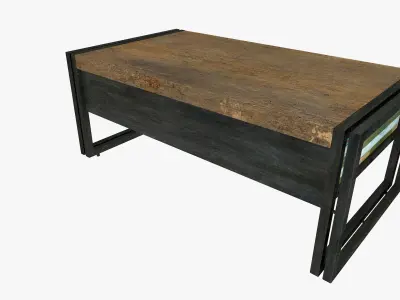 Loft Coffee Table Low-poly 3D model
