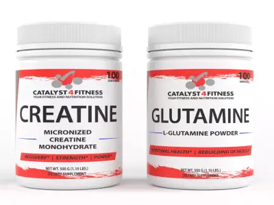 Protein Powder 3D model