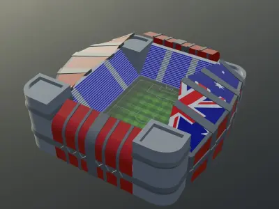 Football Stadium - Australia Low-poly 3D model