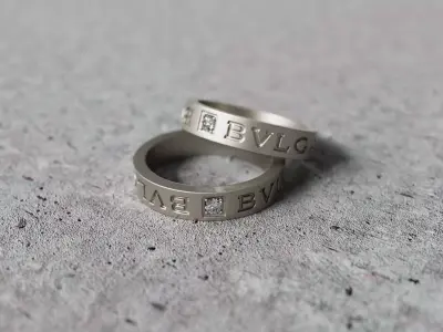 Set of Bvlgari-Bvlgari rings 3D print model