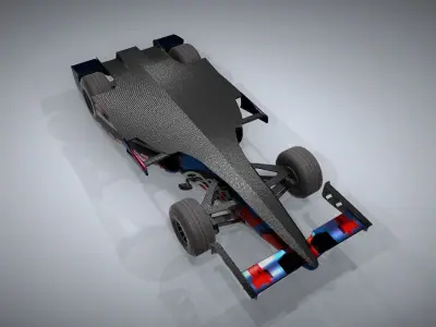 F1 Racing Car Model 3 Low-poly 3D model