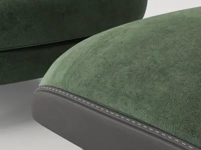 Armchair minotti angie 3D model