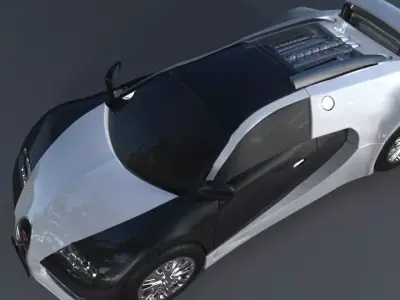 Bugatti Veyron 3D model Polygon mesh