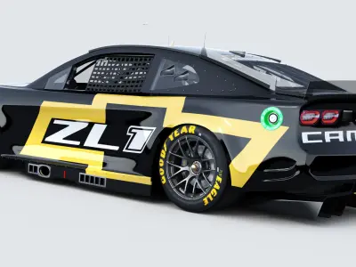 Chevrolet Camaro Nascar NextGen 2022 Template Update 3D model