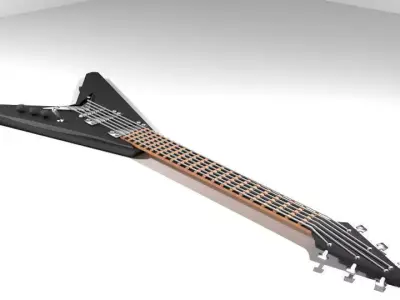 Guitar Electric - Type 2 3D model