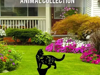 Wonderful Artificial Cat Home and Garden Outdoor Lawn Decor 3D model