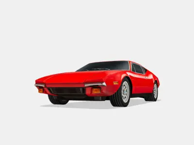 De Tomaso Pantera 1974 Low-poly 3D model