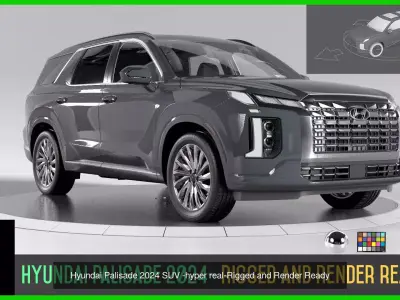 Ultimate SUV BUNDLEs Rigged redshift vray unreal 3D Model Pack