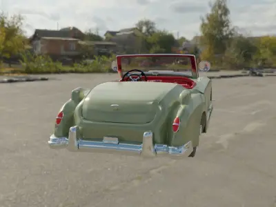 1952 Nash Healey ultra realistic 3d Model  3D model