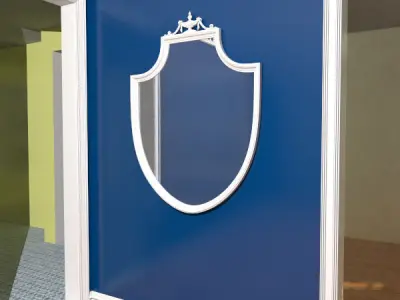 Antique Mirror 3D model