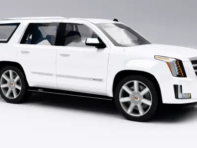 Cadillac Escalade ESV 2015 Low-poly 3D model