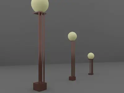 Streer Lamp Free 3D model