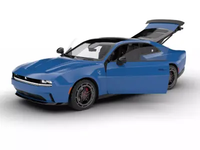 Dodge Charger Daytona Banshee 2025 HQ 3d model 3D model