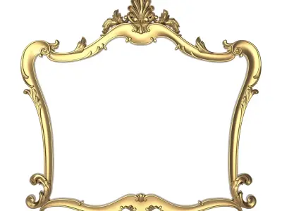 Carved Picture Frame 3D model