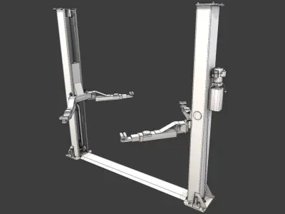 Car Lift Low-poly 3D model