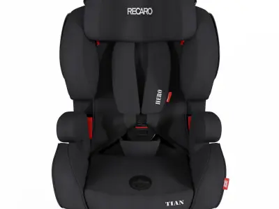 Recaro Baby Car seat Low-poly 3D model