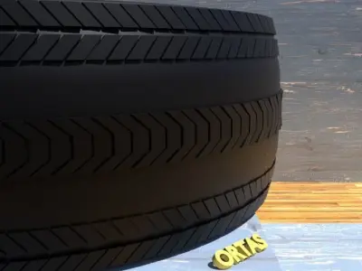 ORTAS TIRE NO 17 GAME READY Low-poly 3D model