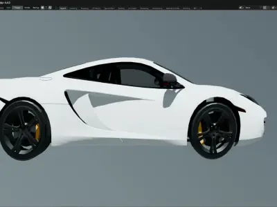 car McLaren 12c Low-poly 3D model