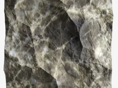 403-RockPanel rock on wall transparent 3D model
