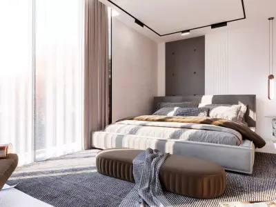 Modern Luxury Interior Scene 3ds Max and V-Ray 3D model