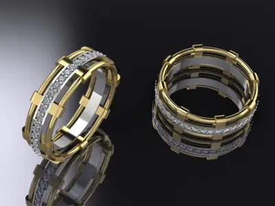 Jewelry Wedding Ring Gold 3D print model buy